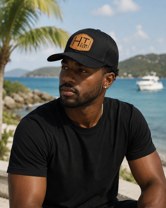 HT LEATHER PATCH HAT