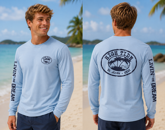 HIGH TIDE LOGO LONG SLEEVE UNISEX T-SHIRT