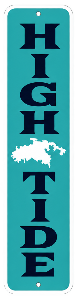 TURQUOISE TIN SIGN