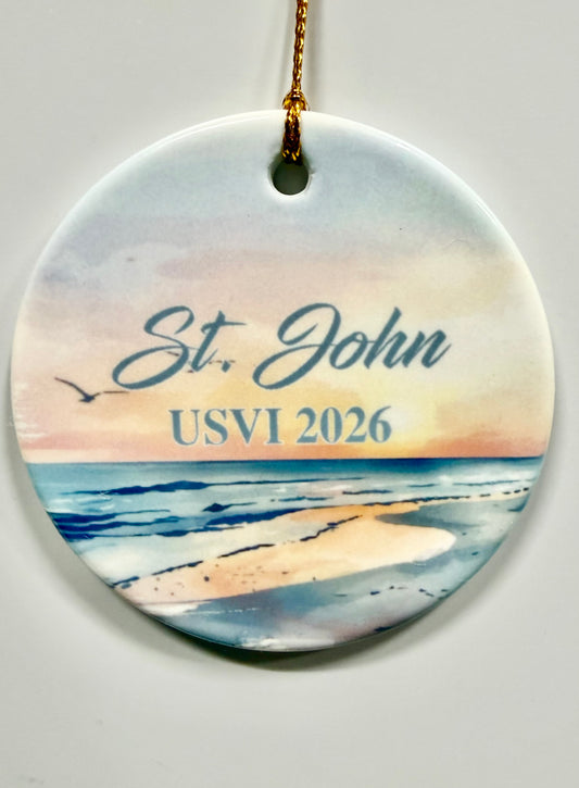 2026 ST. JOHN SUNSET ORNAMENT