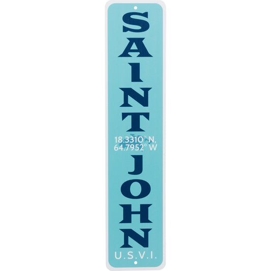 TURQUOISE TIN SIGN