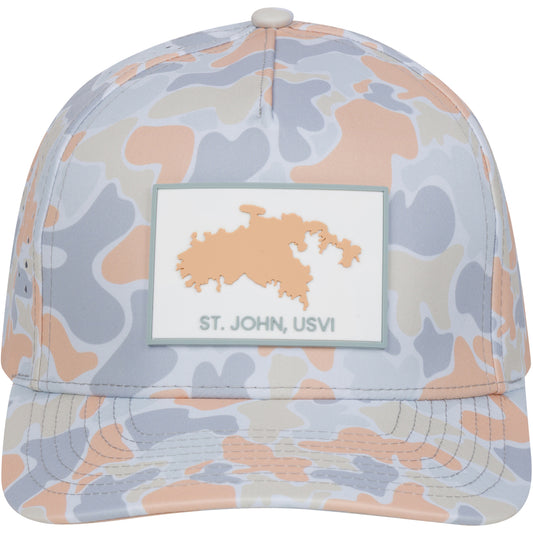 CAMO ST. JOHN RUBBER PATCH HAT GOLDEN BROWN