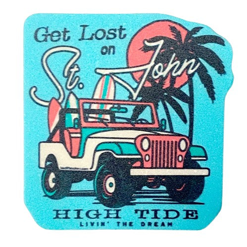 GET LOST ON ST. JOHN MINI STICKER