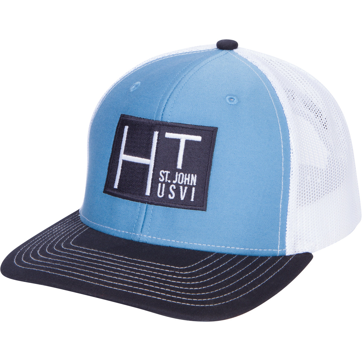 HT BLUE TRI COLOR TRUCKER HAT