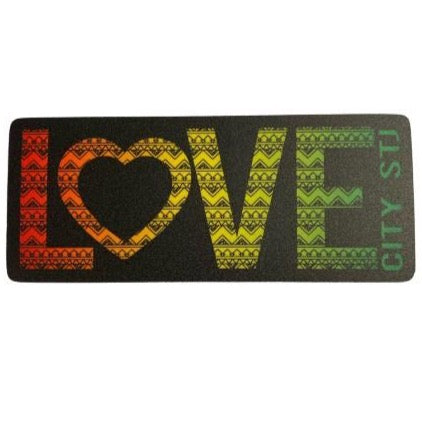 LOVE CITY RASTA STICKER