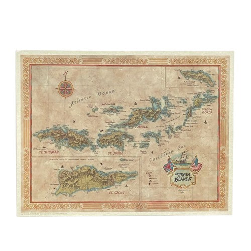 MAP OF THE VIRGIN ISLANDS