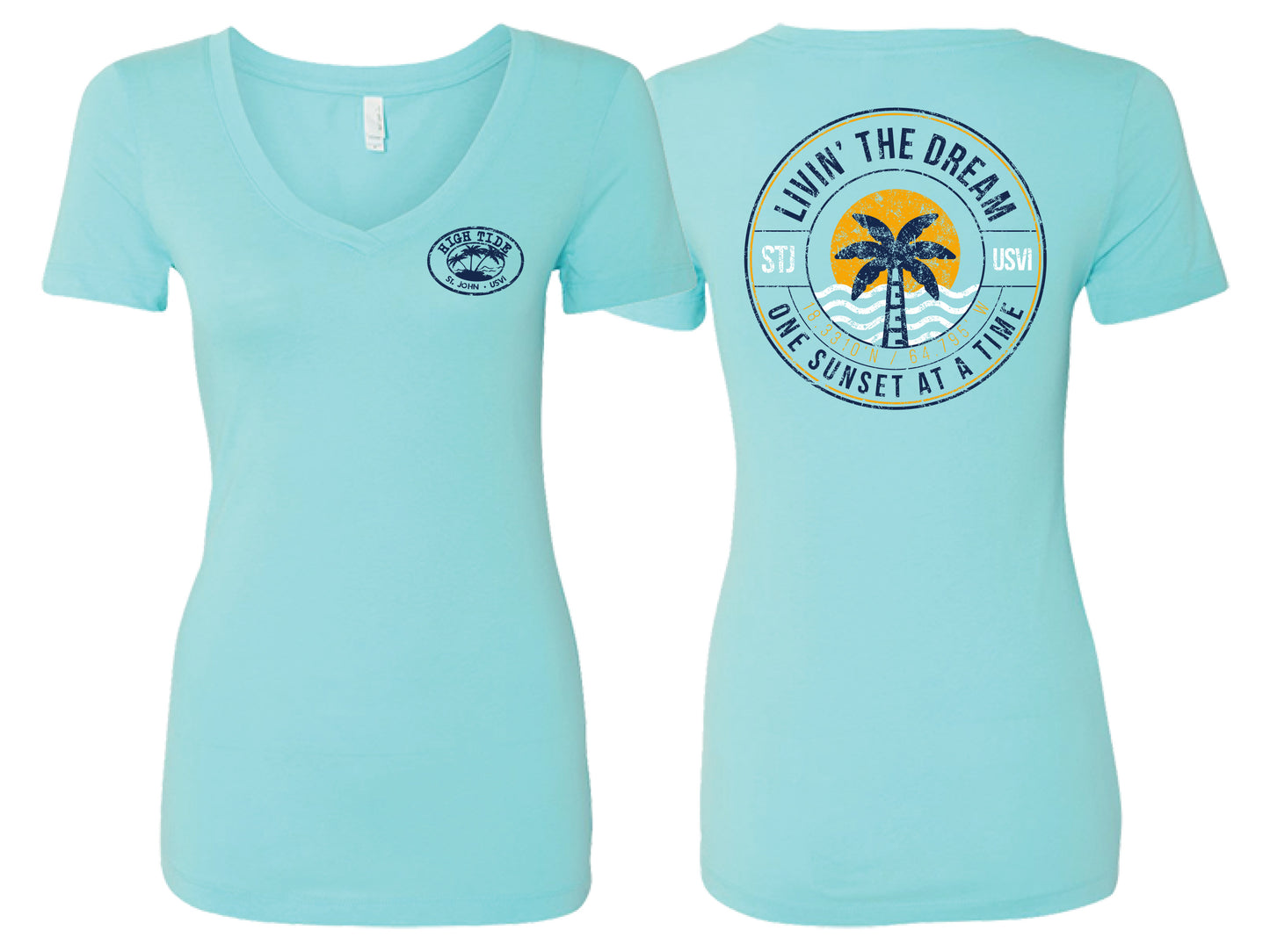 ONE SUNSET AT A TIME LADIES T-SHIRT