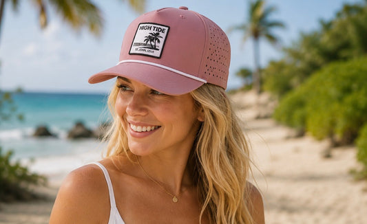 ISLAND PALM WOVEN PATCH HAT