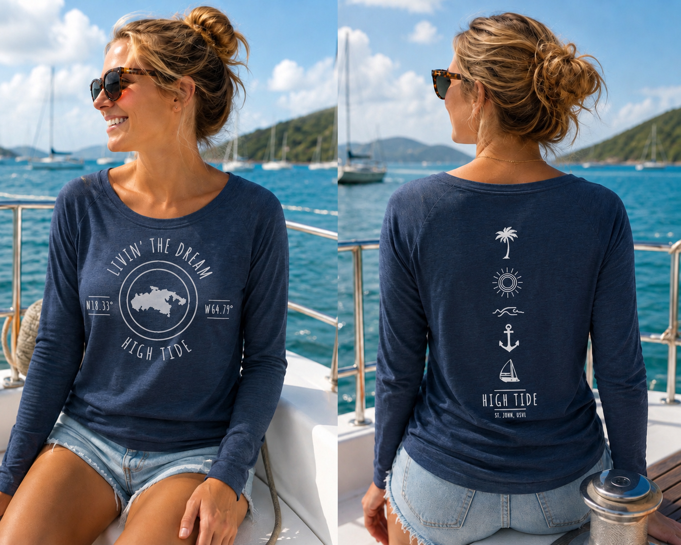 LADIES LONG SLEEVE TUNIC TEE