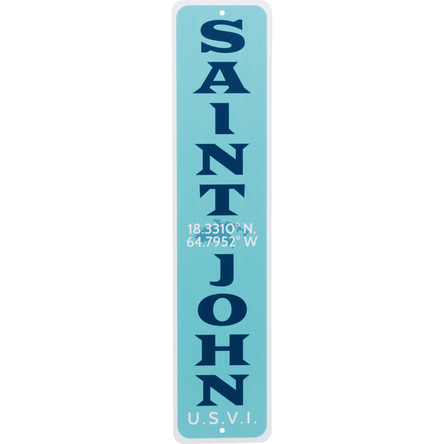 TURQUOISE TIN SIGN