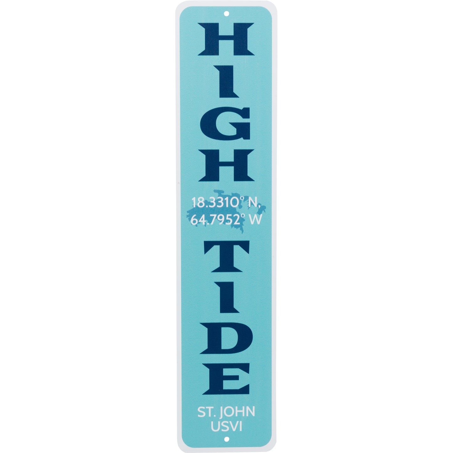 TURQUOISE TIN SIGN