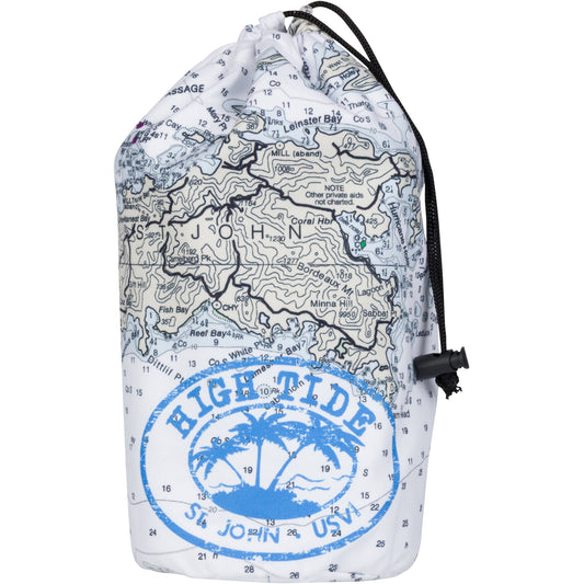 HIGH TIDE ST. JOHN MAP BEACH TOWEL