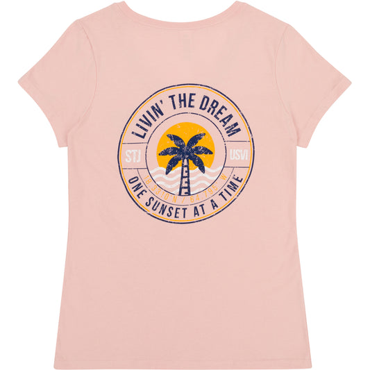 ONE SUNSET AT A TIME LADIES T-SHIRT