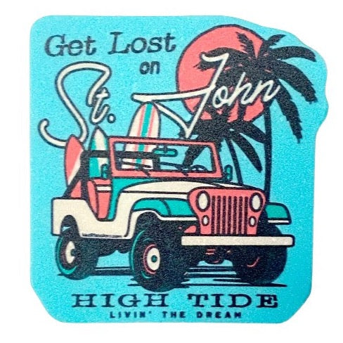 GET LOST ON ST. JOHN STICKER