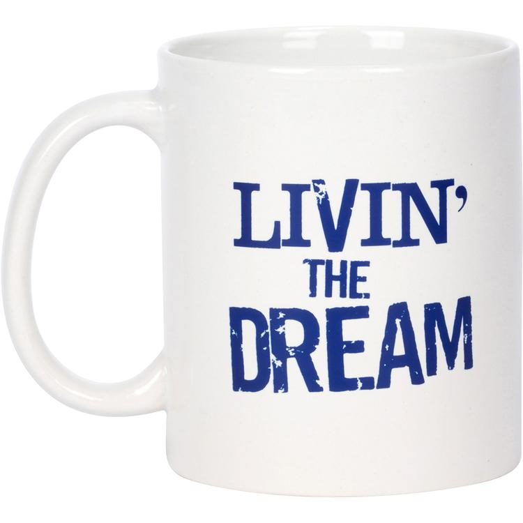 LIVIN' THE DREAM TWO COFFEE MUGS