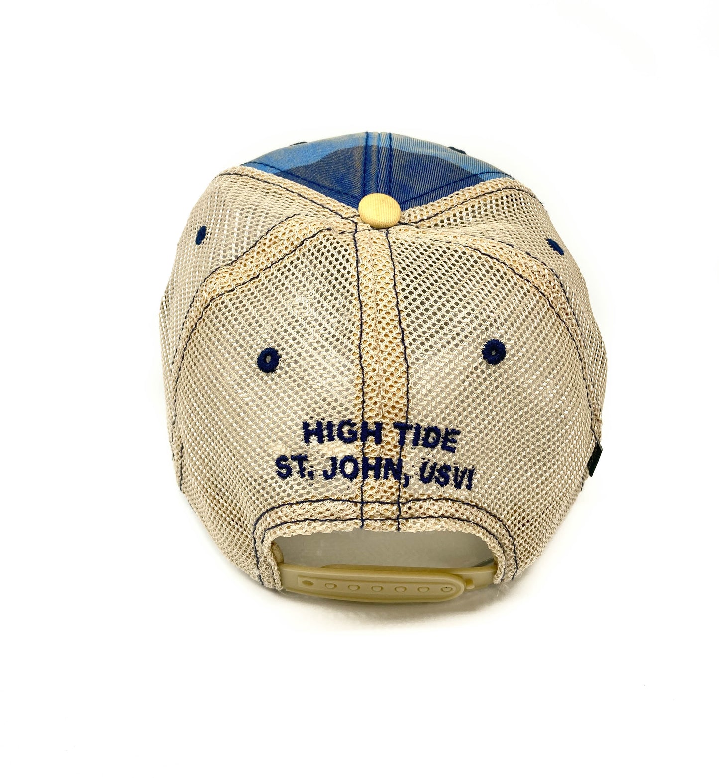 ISLAND BLUE STRIPE TRUCKER HAT