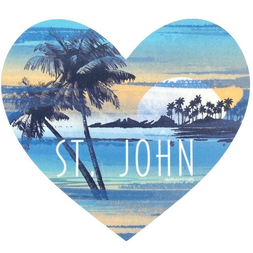 HEART ST. JOHN STICKER