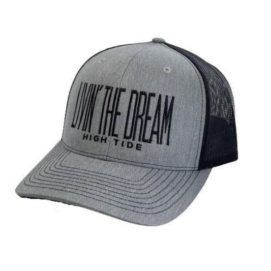 LIVIN' THE DREAM GREY TRUCKER HAT