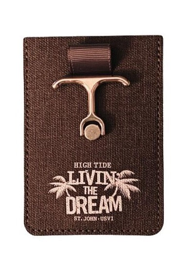 LIVIN' THE DREAM ANCHOR PHONE WALLET & STAND