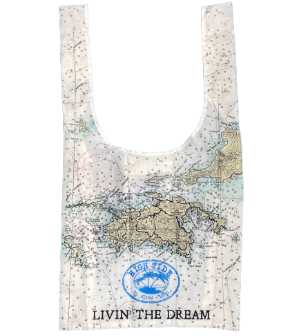 HIGH TIDE REUSABLE ISLAND MAP BAG