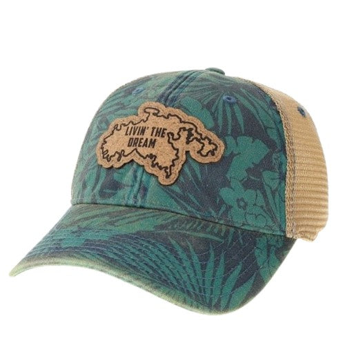 JUNGLE PALM TRUCKER HAT